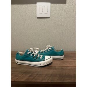 Converse All Star Low Top Chuck Taylor Teal/Turquoise Tennis Shoes Size 6